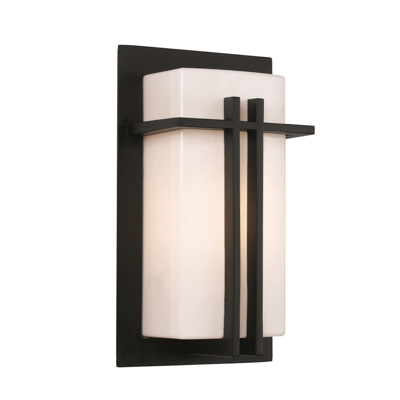 Trans Globe Lighting 40280 BK Doheny 12" Outdoor Black Contemporary Pocket Lantern